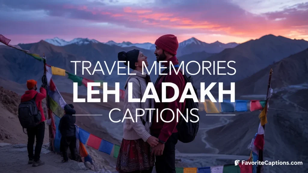 Travel Memories Leh Ladakh Captions