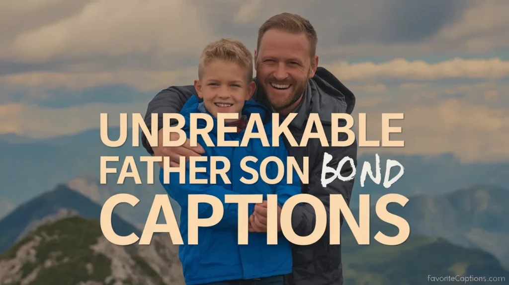 Unbreakable Father Son Bond Captions