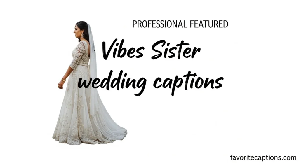Vibes Sister wedding captions