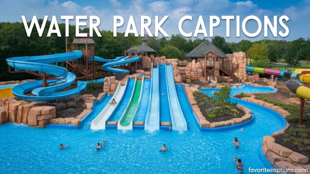 Water park captions