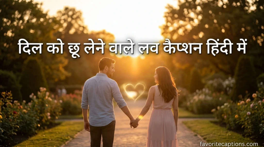 दिल को छू लेने वाले लव कैप्शन हिंदी में