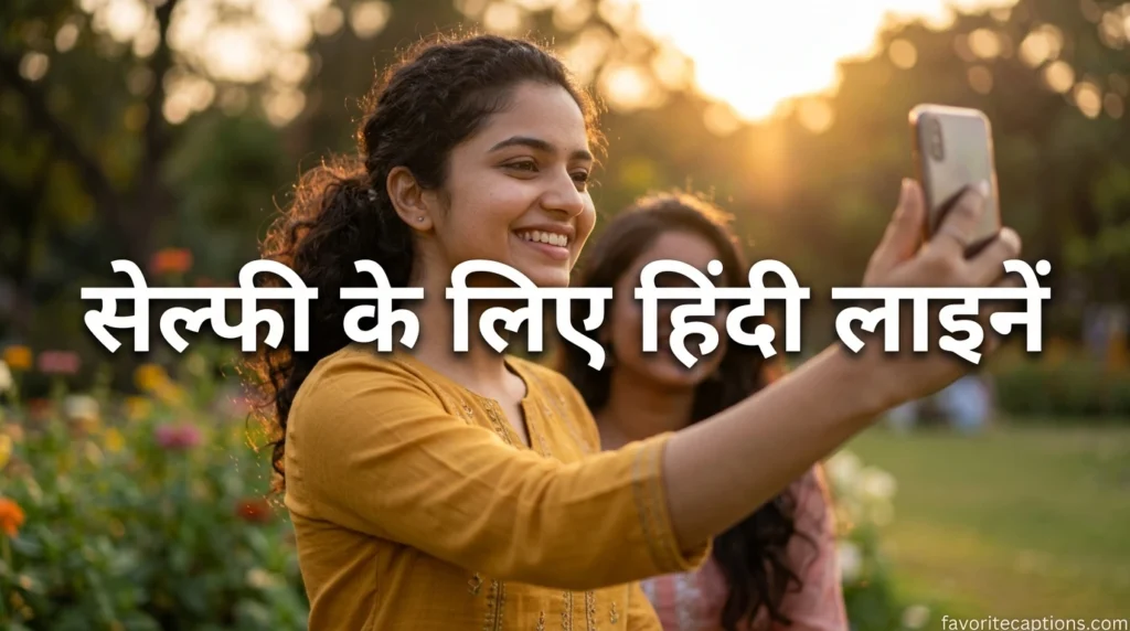 सेल्फी के लिए हिंदी लाइनें