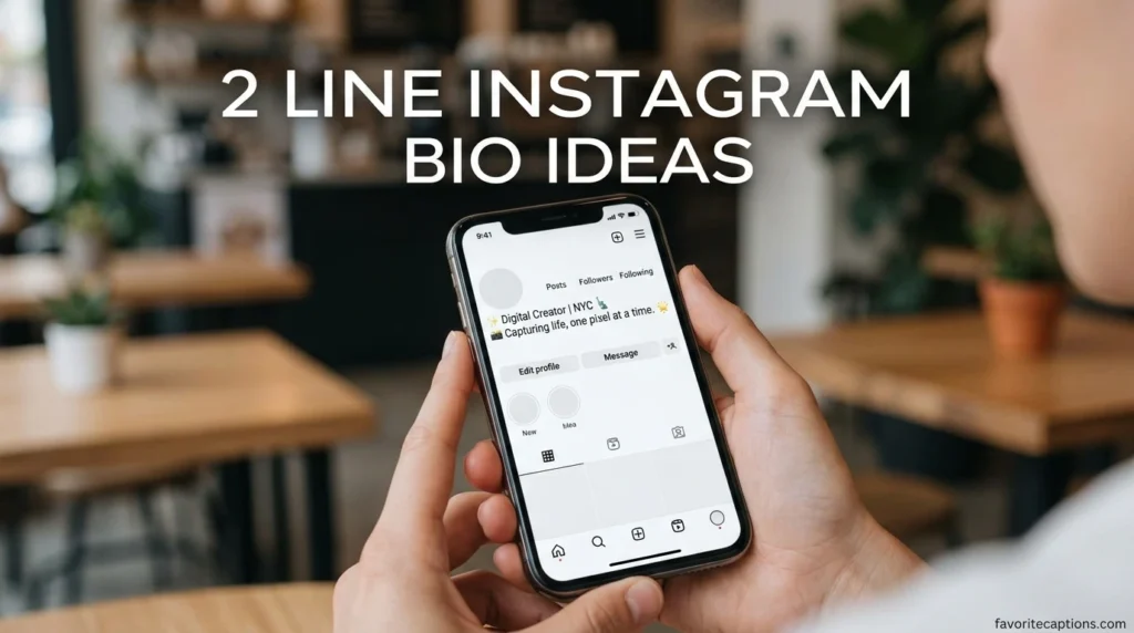 2 Line Instagram Bio Ideas