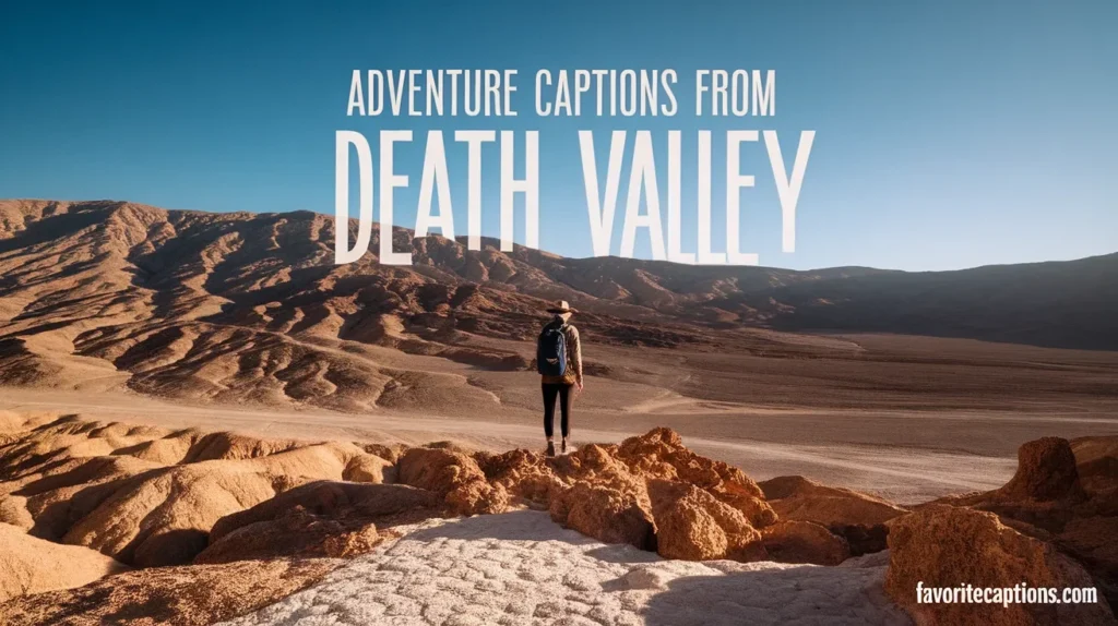 Adventure captions from Death Valley