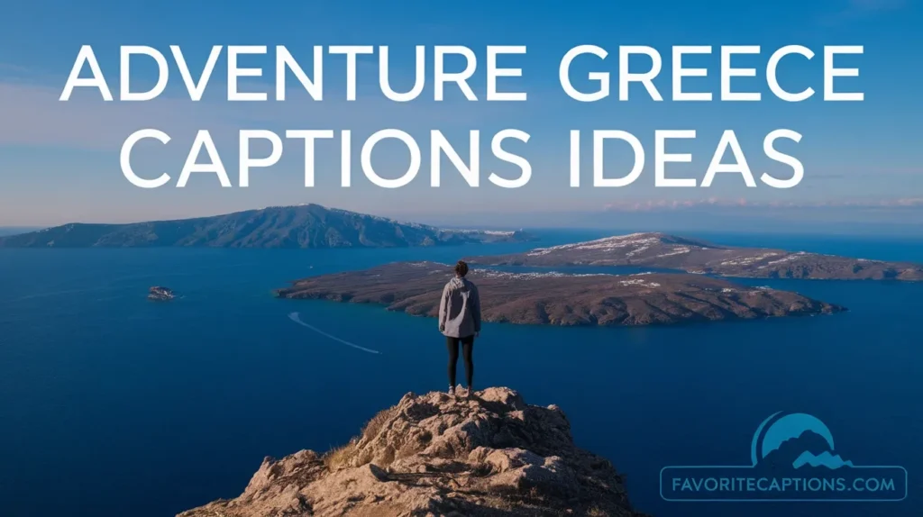 Adventure Greece captions ideas