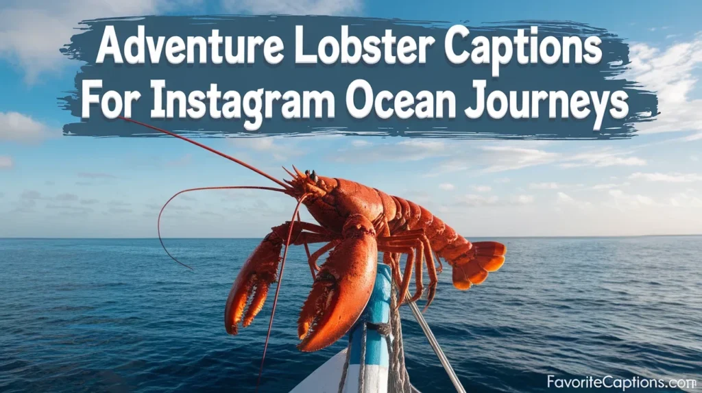 Adventure lobster captions for instagram ocean journeys