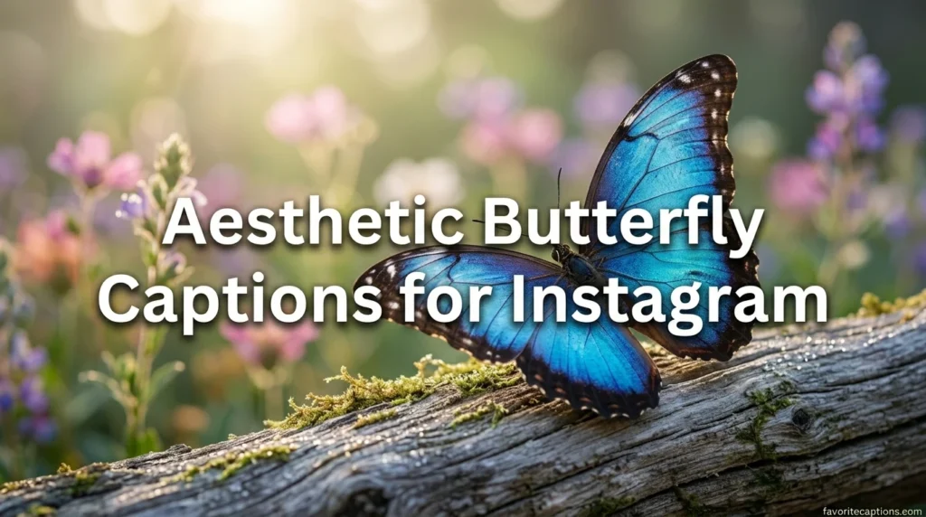 Aesthetic Butterfly Captions for Instagram