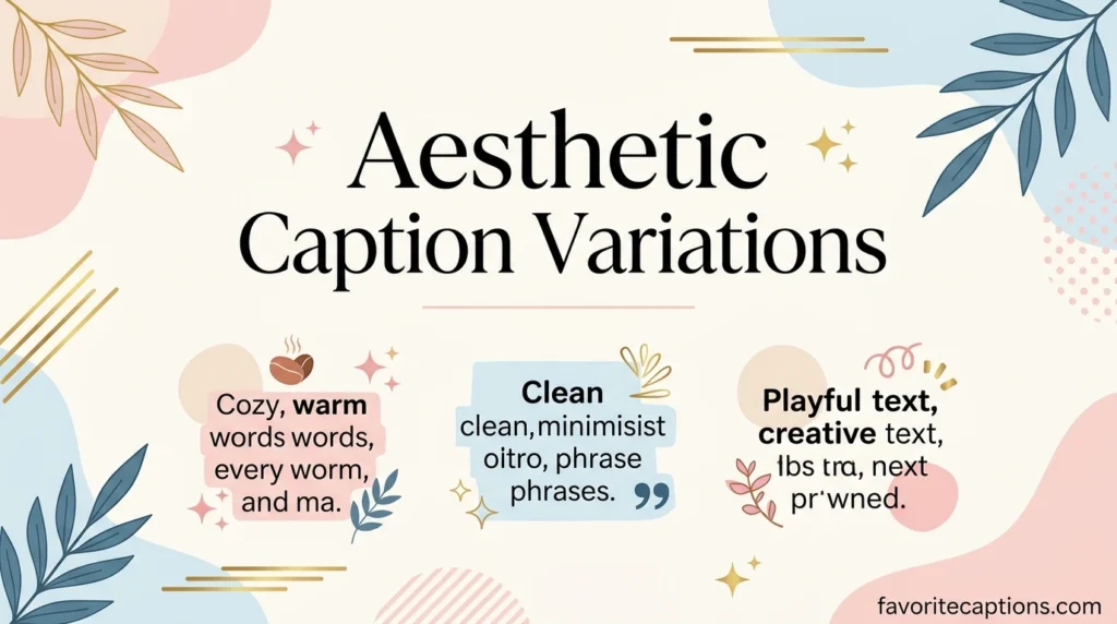 Aesthetic Caption Variations