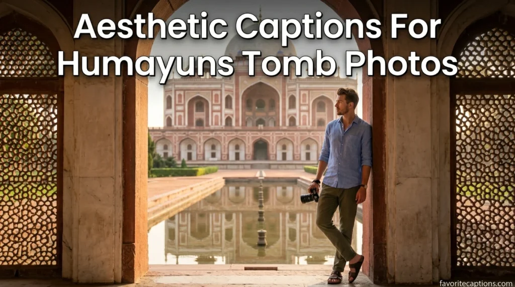 Aesthetic Captions For Humayuns Tomb Photos