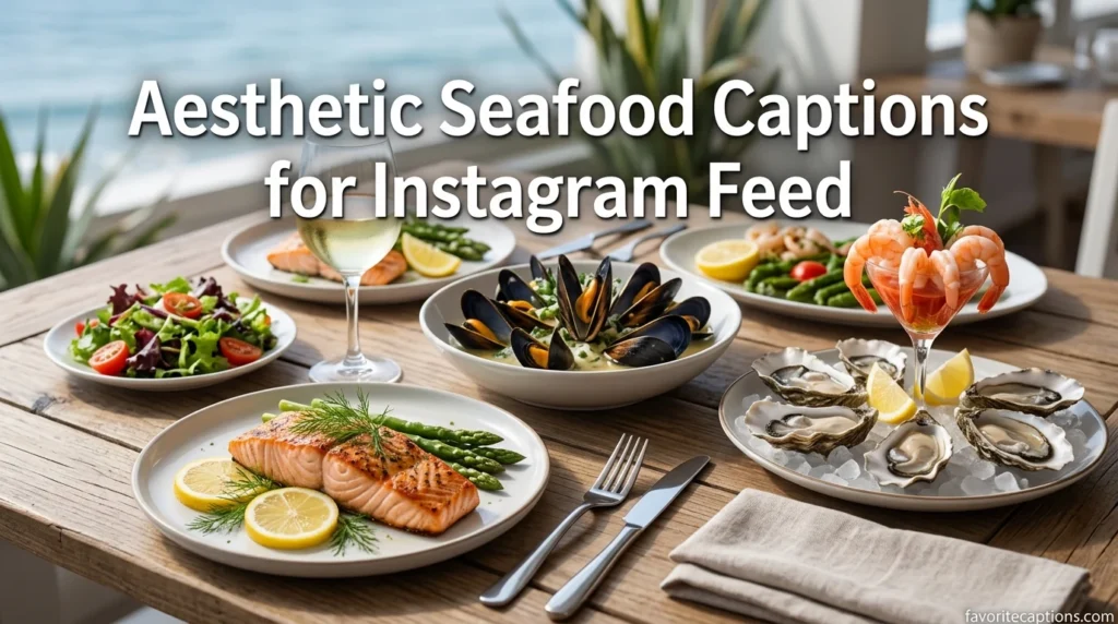 Aesthetic Seafood Captions for Instagram Feed