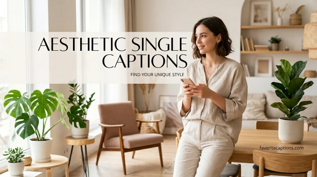 Aesthetic Single Captions