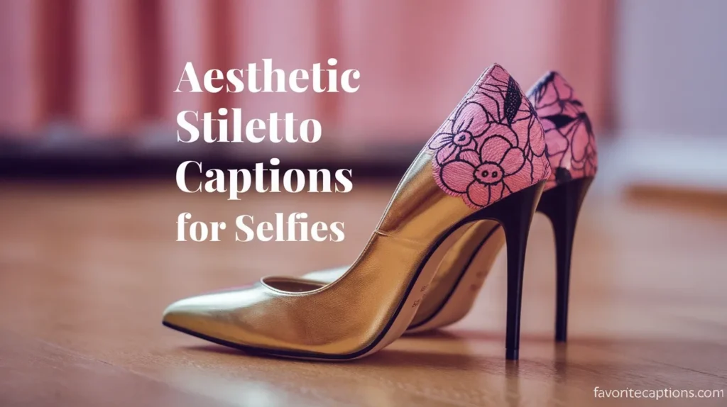 Aesthetic stiletto captions for selfies
