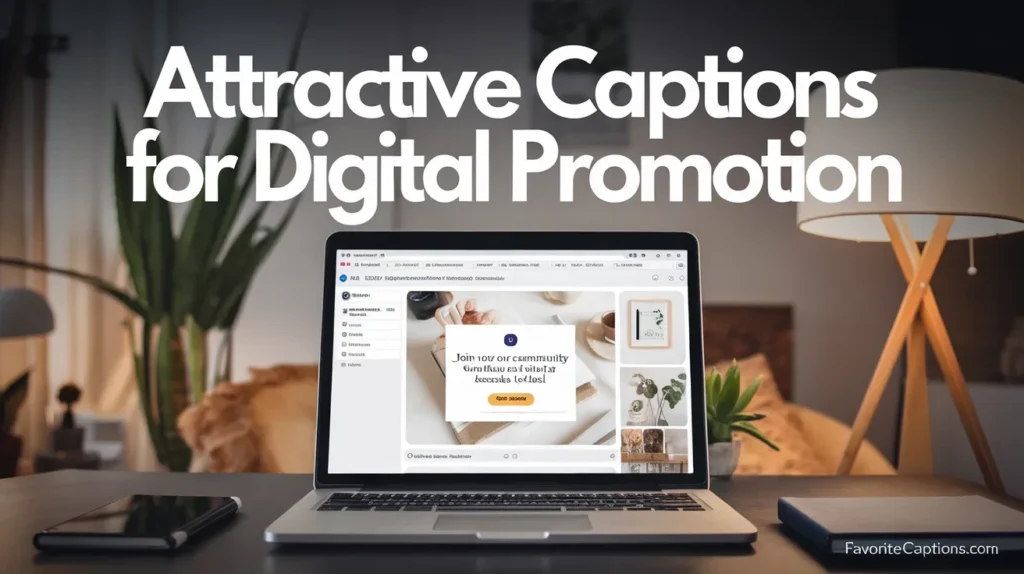Attractive captions for digital promotion