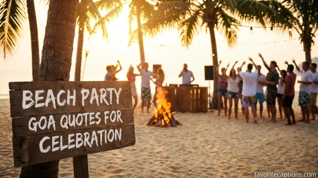 Beach Party Goa Quotes for Celebration