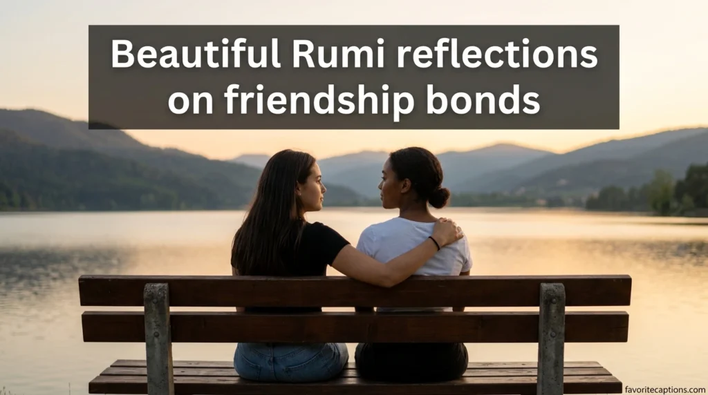 Beautiful Rumi reflections on friendship bonds