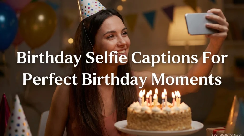 Birthday Selfie Captions For Perfect Birthday Moments