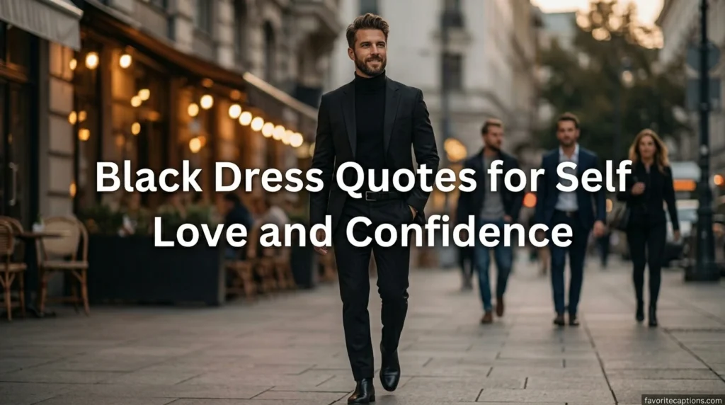 Black Dress Quotes for Self Love and Confidence