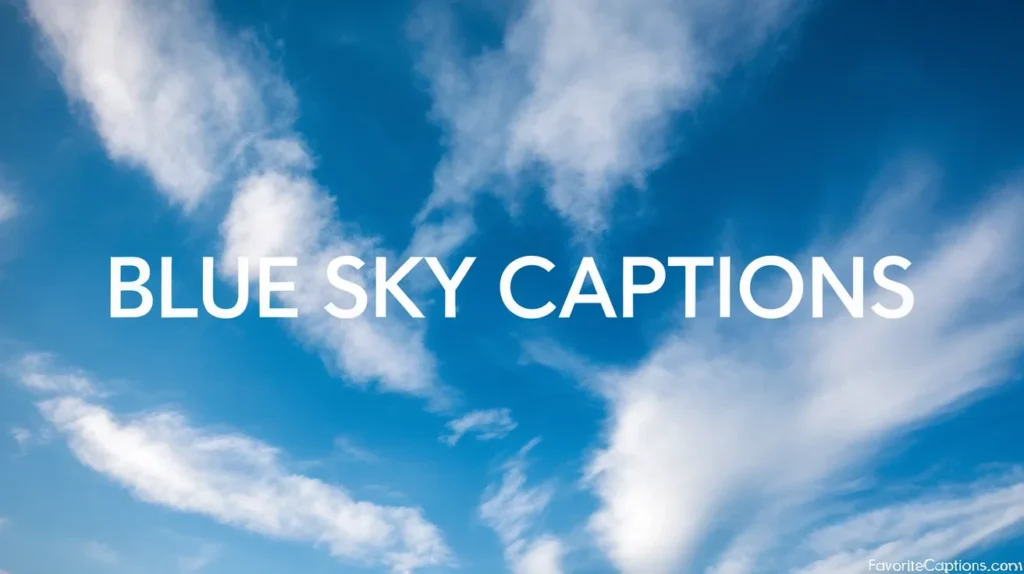 Blue Sky Captions