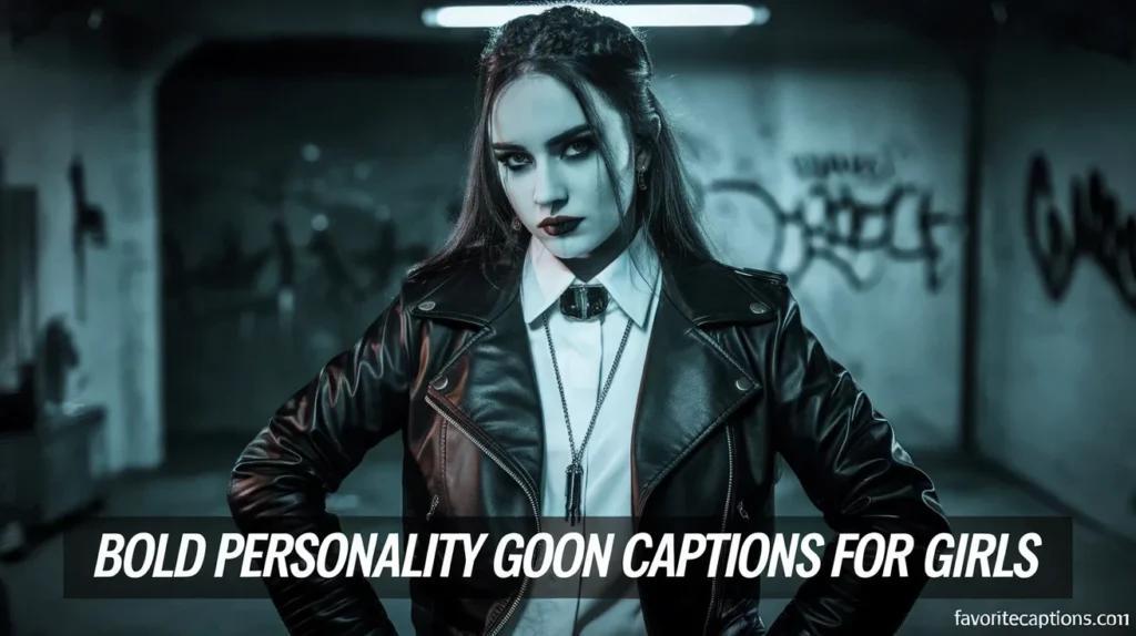Bold personality goon captions for girls