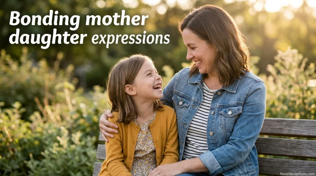 Bonding mother daughter expressions