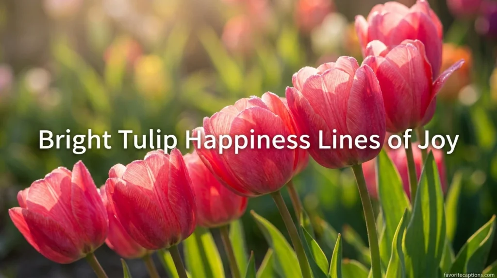 Bright Tulip Happiness Lines of Joy