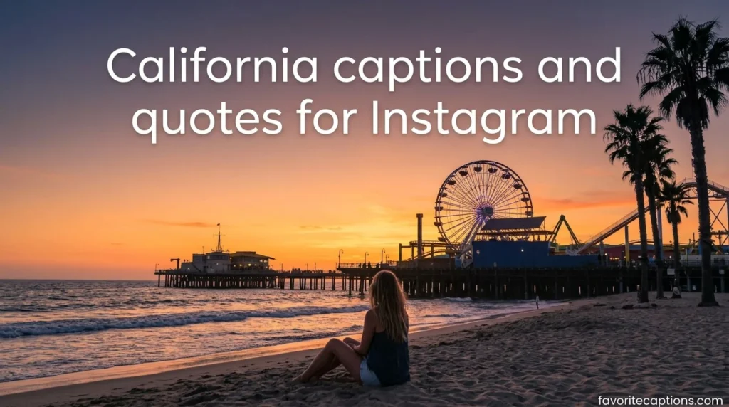 California captions and quotes for Instagram
