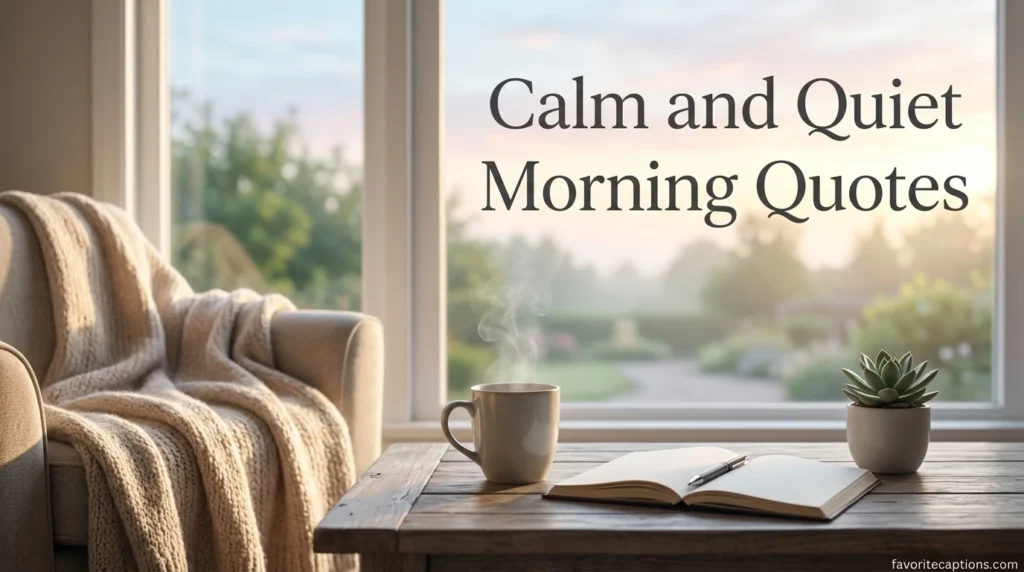 Calm and Quiet Morning Quotes