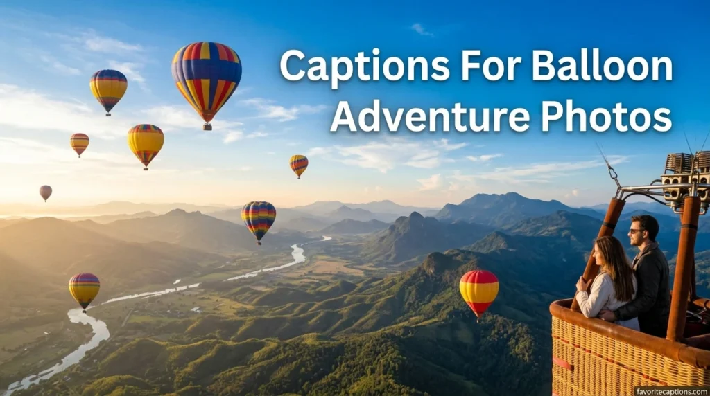 Captions For Balloon Adventure Photos
