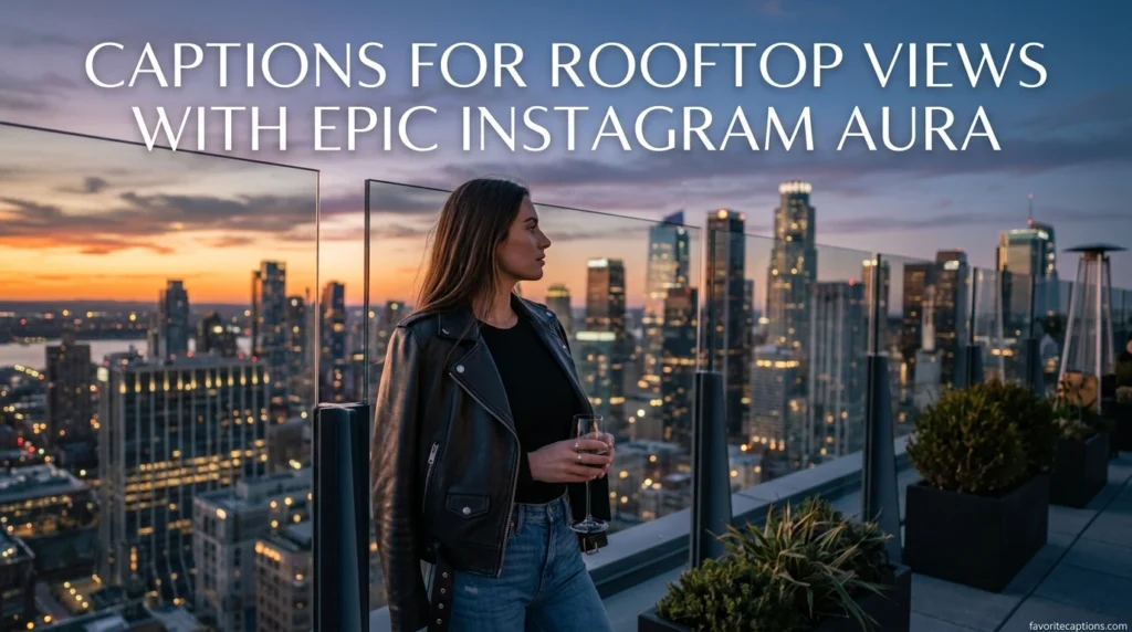 Captions for Rooftop Views with Epic Instagram Aura
