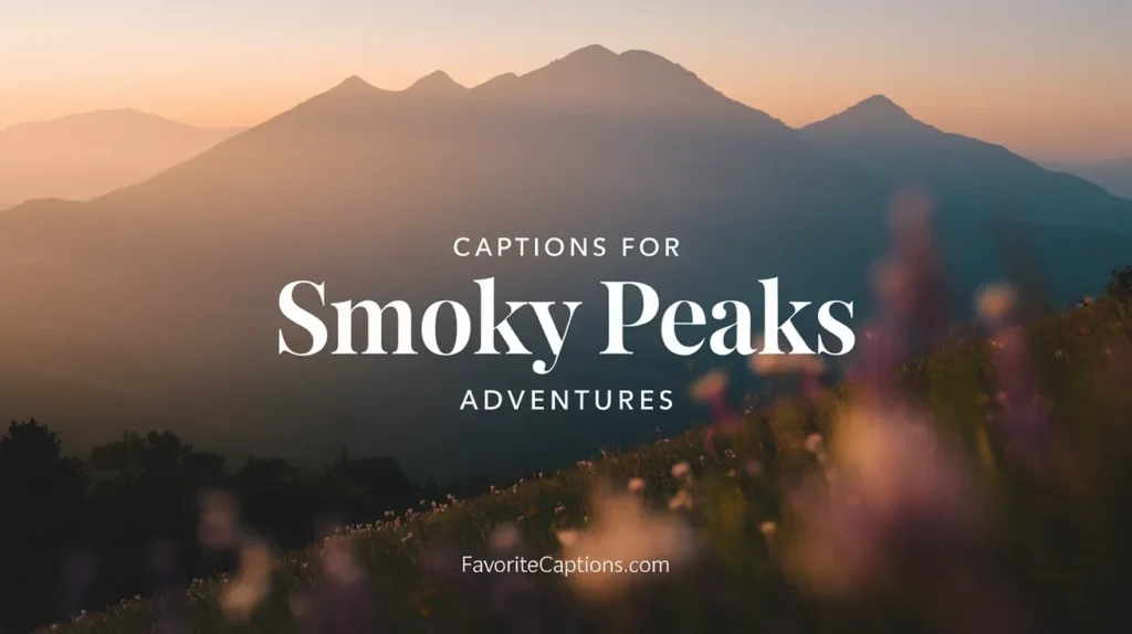 Captions for Smoky Peaks Adventures