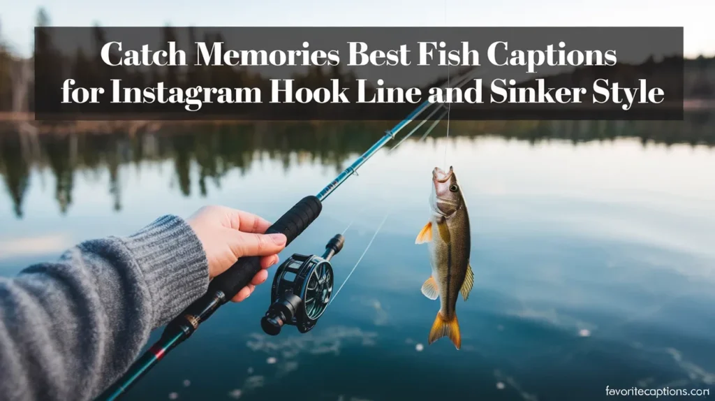 Catch memories best fish captions for instagram hook line and sinker style