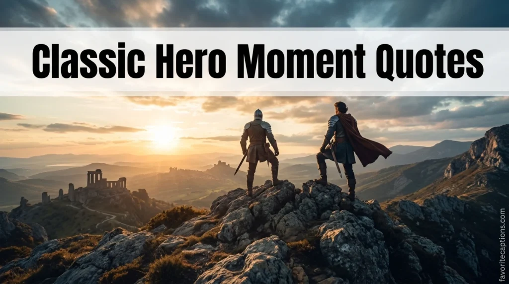 Classic Hero Moment Quotes