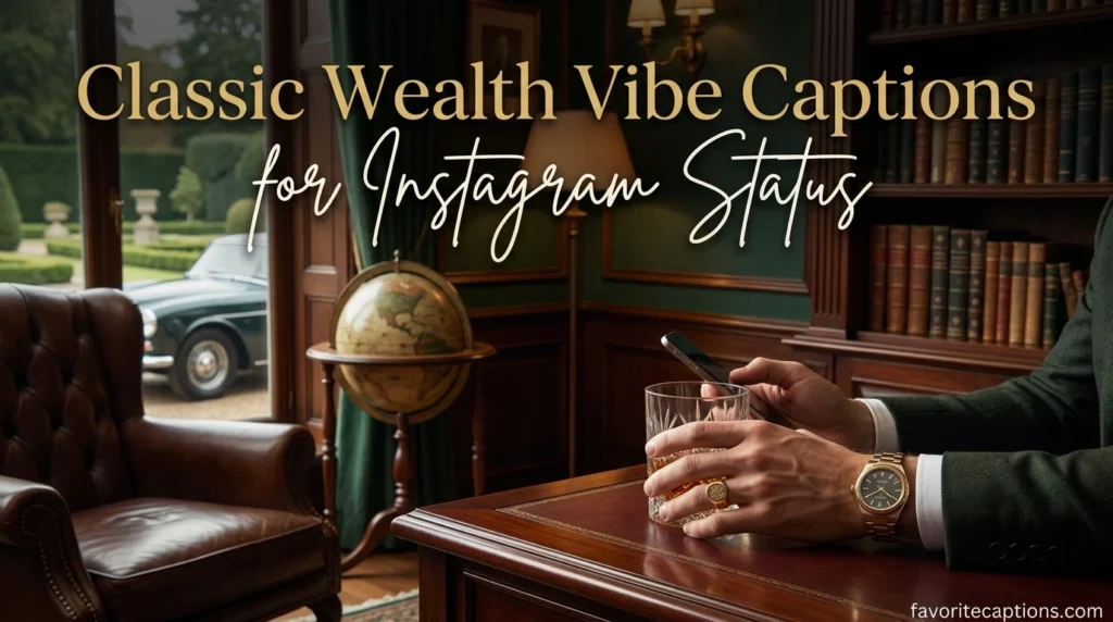 Classic Wealth Vibe Captions for Instagram Status