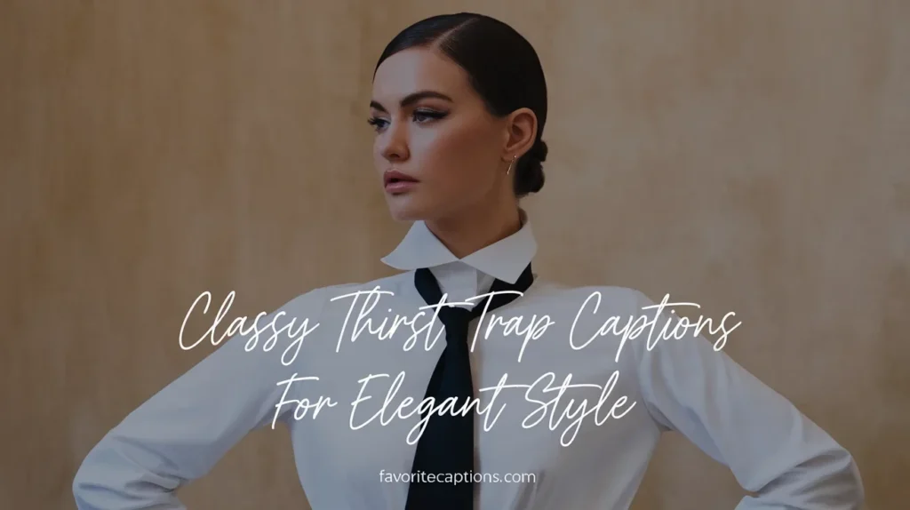 Classy Thirst Trap Captions for Elegant Style