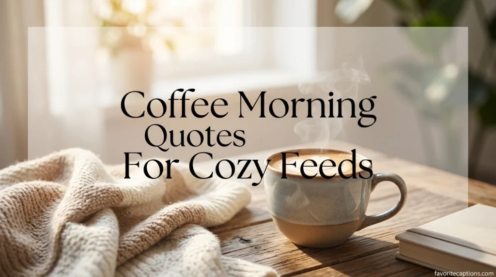 Coffee Morning Quotes For Cozy Feeds