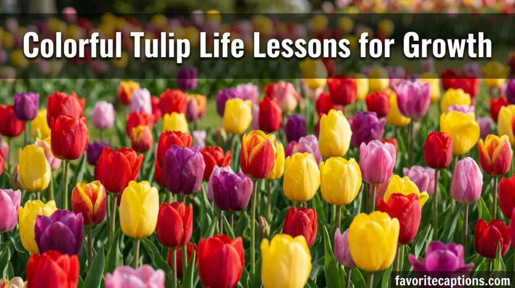 Colorful Tulip Life Lessons for Growth