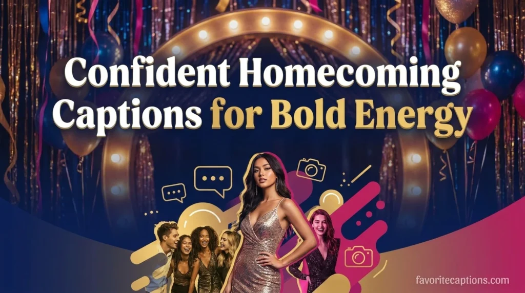 Confident Homecoming Captions for Bold Energy