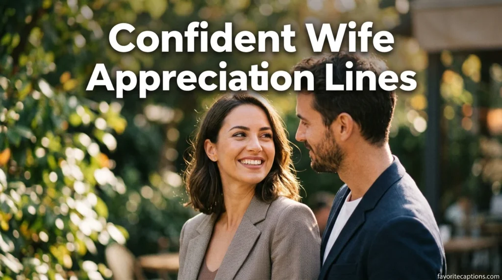 Confident Wife Appreciation Lines