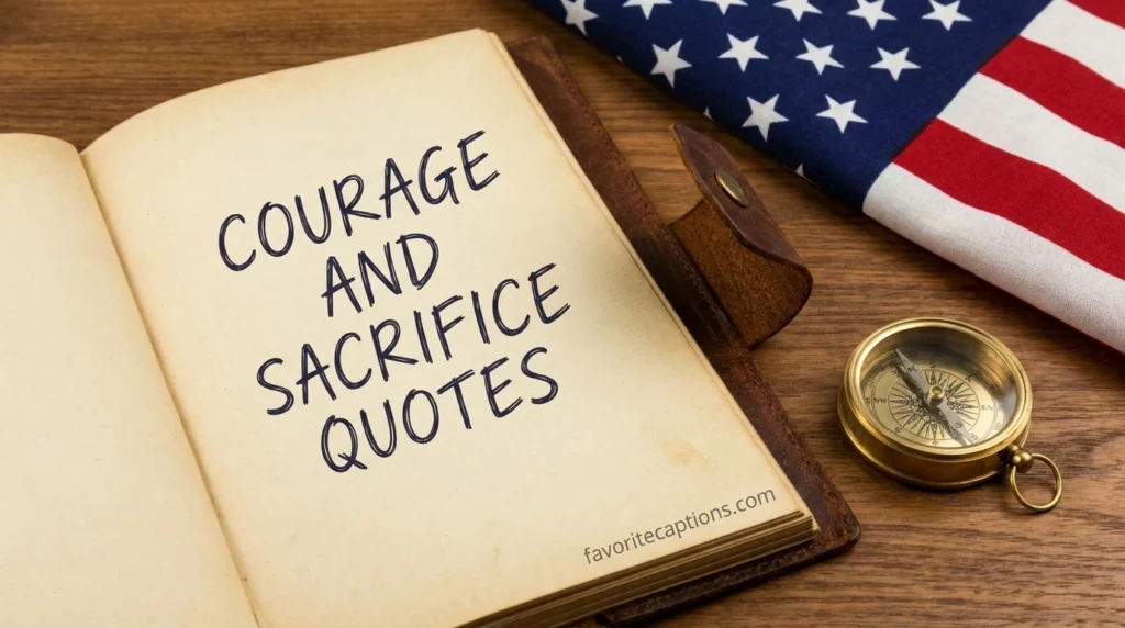 Courage and sacrifice quotes
