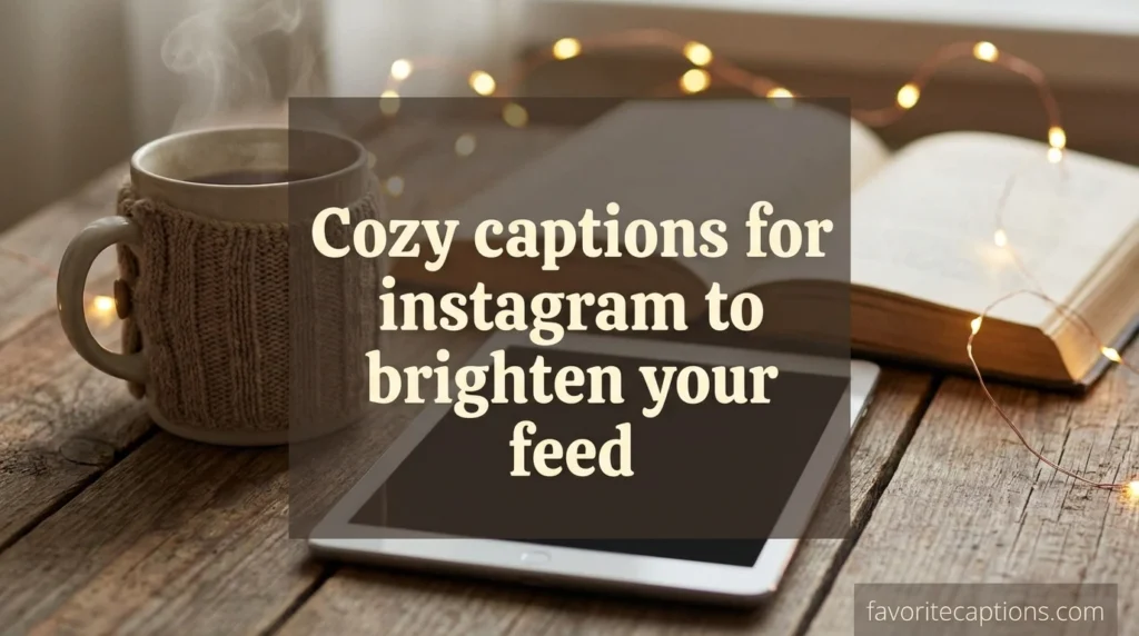Cozy captions for instagram to brighten your feed