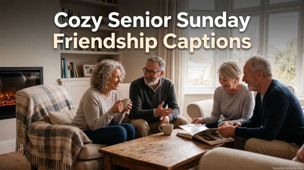 Cozy Senior Sunday Friendship Captions