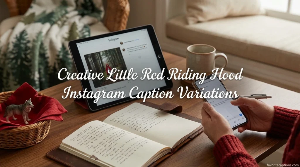 Creative Little Red Riding Hood Instagram Caption Variations