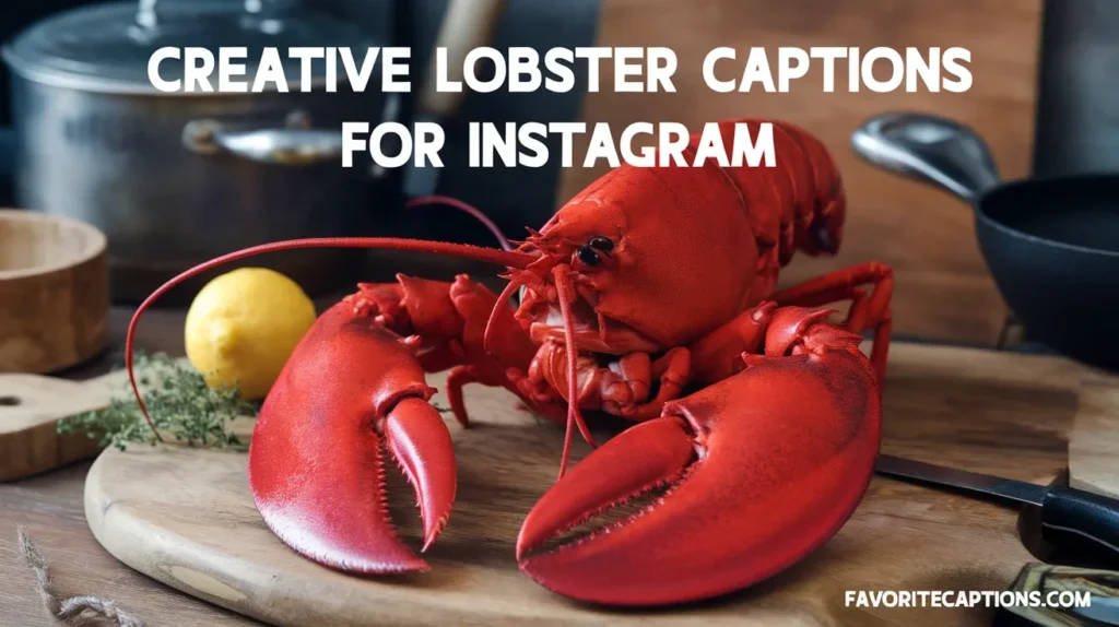 Creative Lobster Captions For Instagram