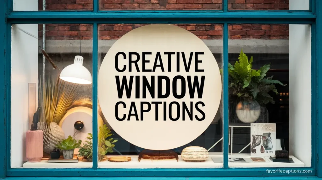 Creative window captions