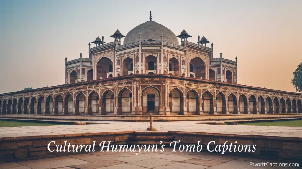 Cultural Humayuns Tomb Captions