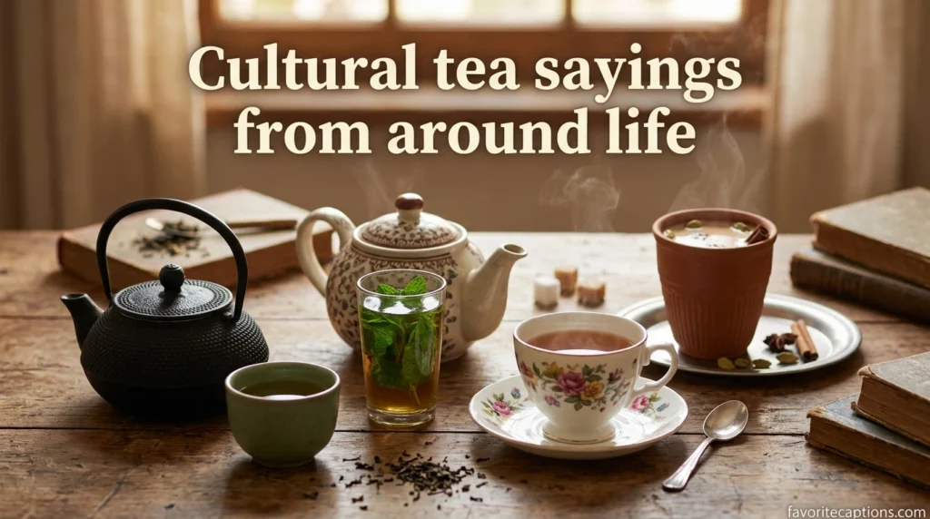 Cultural tea sayings from around life