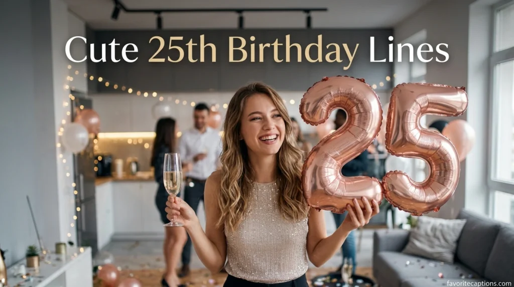 Cute 25th Birthday Lines