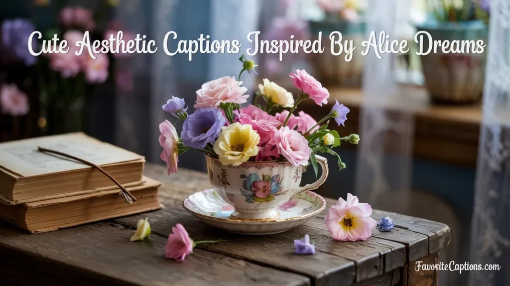 Cute aesthetic captions inspired by Alice dreams