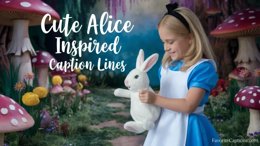 Cute Alice Inspired Caption Lines