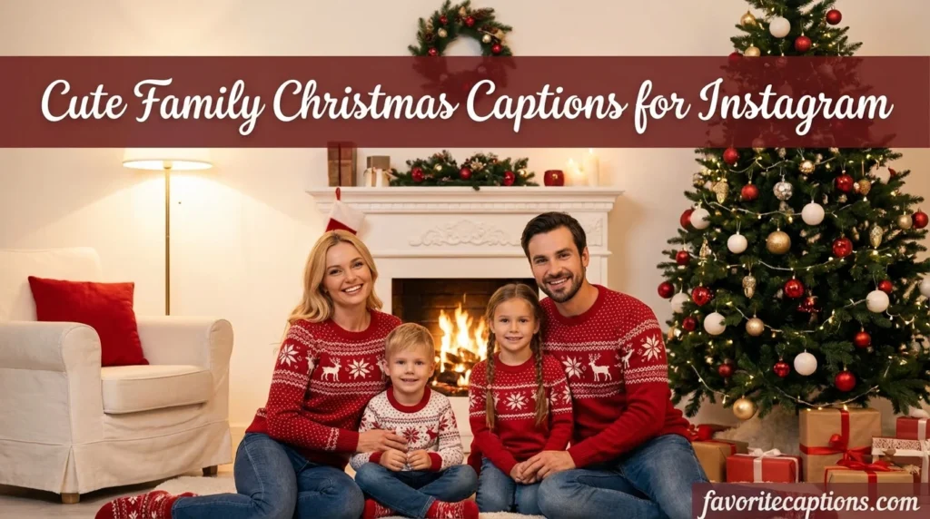 Cute Family Christmas Captions for Instagram